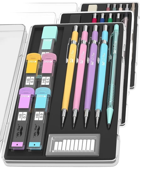 mr-pen-pastel-mechanical-pencil-set-with-lead-and-eraser-refills-5-sizes-0-3-0-5-0-7-0-9-2mm-other-1