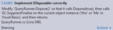 idisposable warning 2