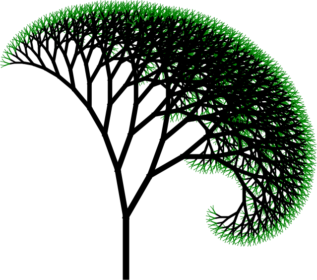 A tree created in Logo
