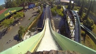 We Are On A Log Flume - Wasalandia Water Ride POV Finland