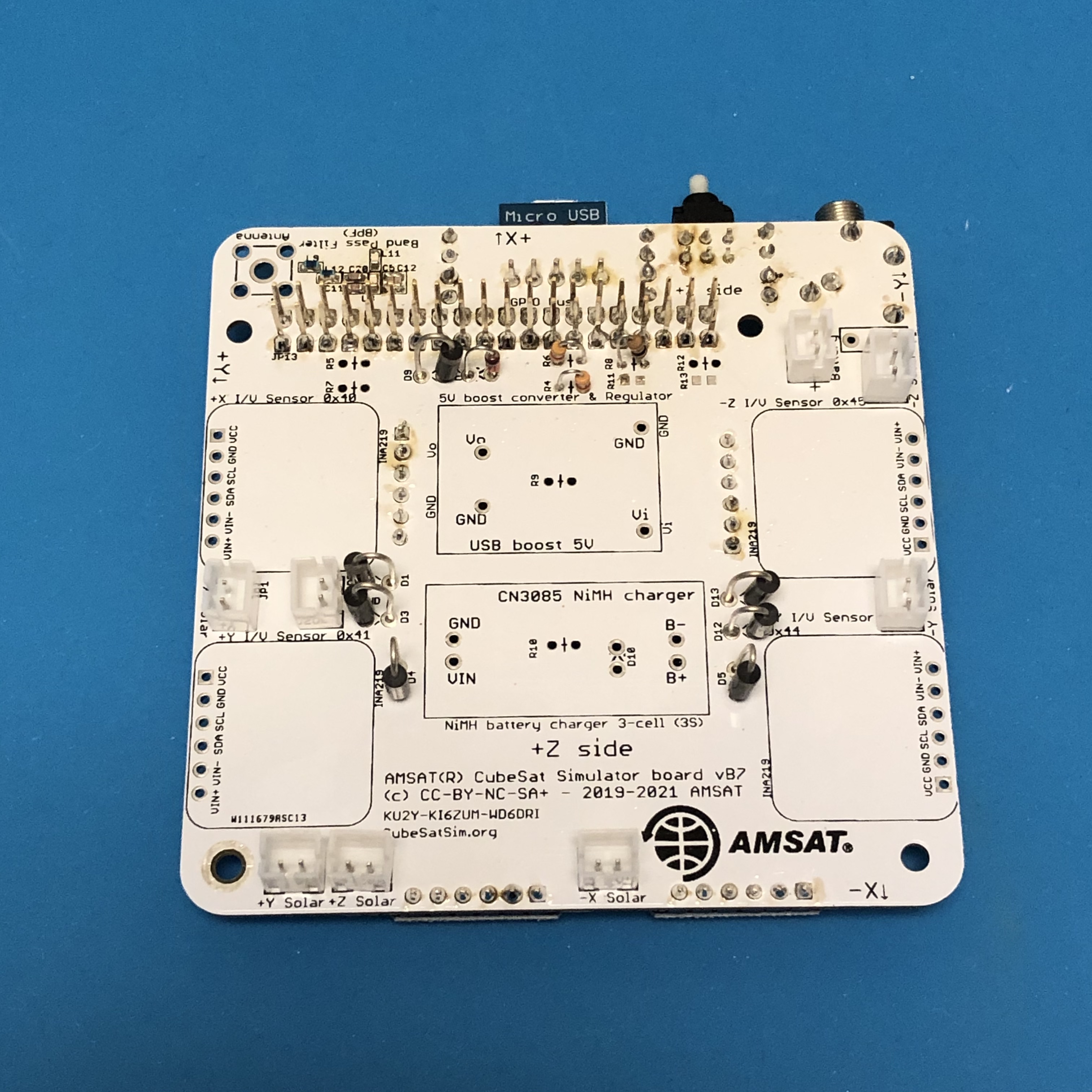 PCB with JST and Zener