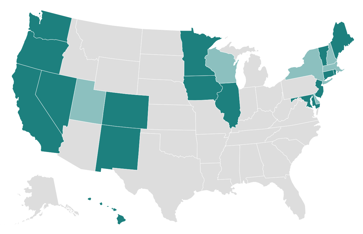 Are more northeastern states shaded than western? That’s hard to say with this type of choropleth. Whatever, though. West coast, best coast, right?