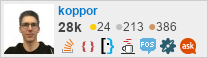 profile for koppor on Stack Exchange, a network of free, community-driven Q&A sites