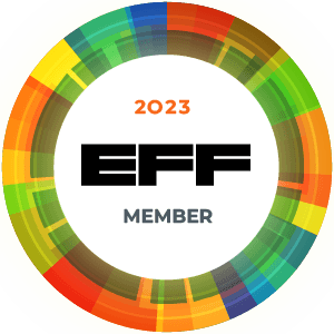 2023 EFF Member badge