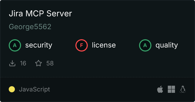 Jira Server MCP server