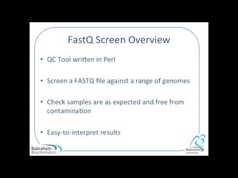 Training video 1: Introduction to FastQ Screen