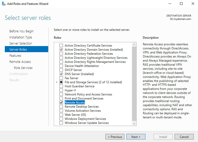 Configure RAS-NAT