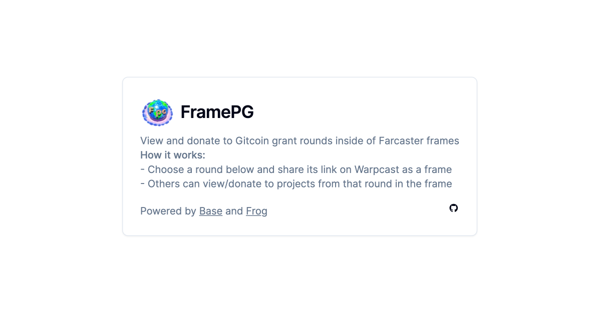 FramePG banner