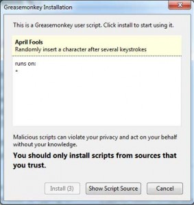 GreaseMonkey April Fools