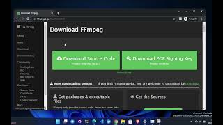 Install FFmpeg Windows