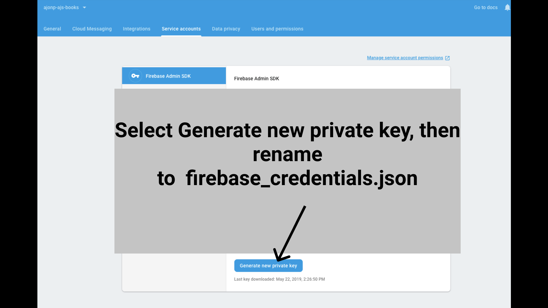 Firebase Creds