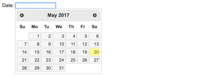 jQuery UI Datepicker