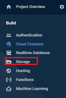 Enable Firebase Storage