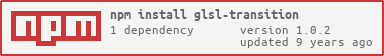 npm install glsl-transition