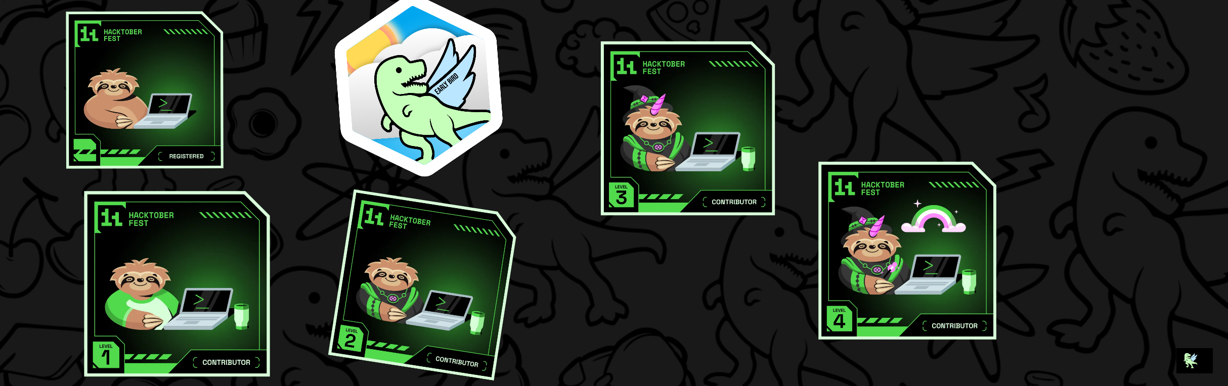 An image of @a2haritiana's Holopin badges, which is a link to view their full Holopin profile