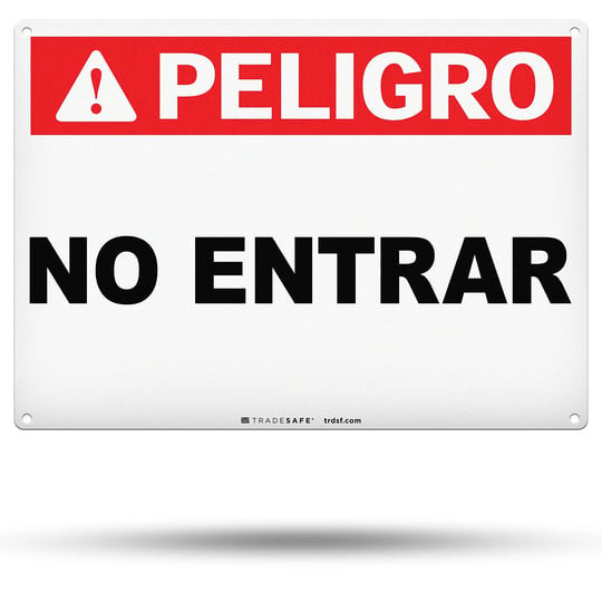 tradesafe-do-not-enter-danger-sign-peligro-no-entrar-spanish-sign-quick-install-aluminum-safety-sign-1