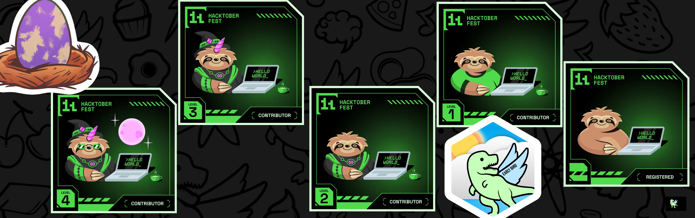 An image of @thejaggeddevil's Holopin badges, which is a link to view their full Holopin profile