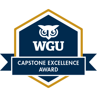 WGU Capstone Excellence Award