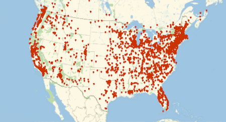 UFO Sightings Plot