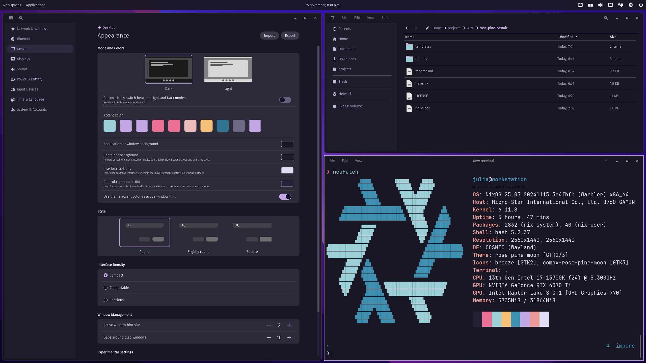 GitHub - rose-pine/cosmic-desktop: Soho vibes for COSMIC Desktop · GitHub