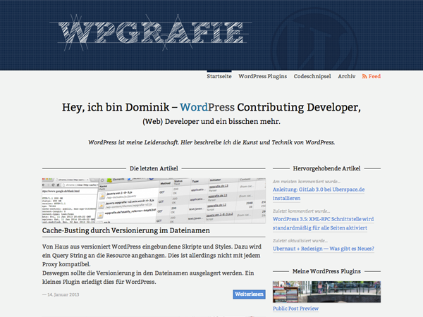 wpGrafie.de - Theme screenshot