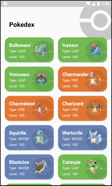 Pokemon List (Dummy Data)