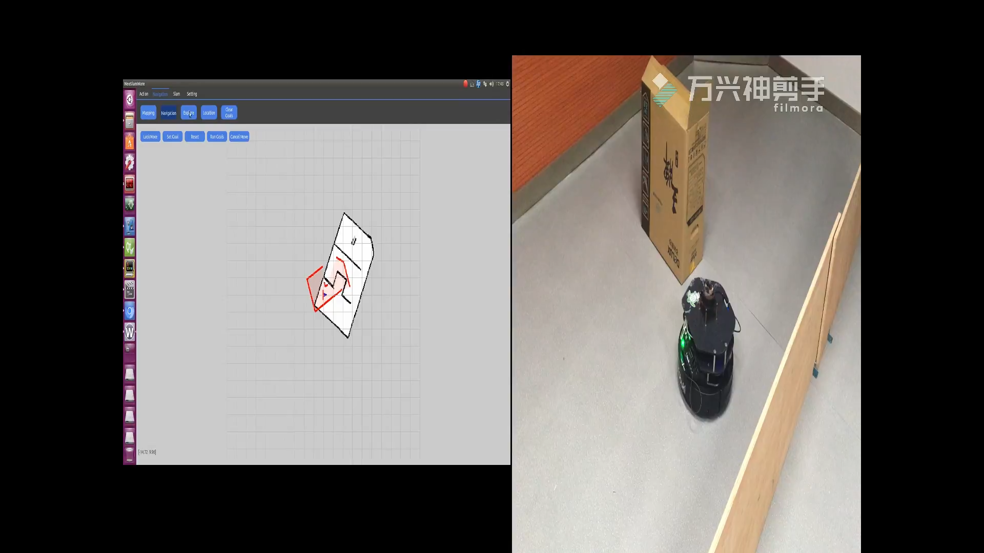 Robot self-localization and autonomous navigation in lab