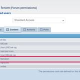 Forum permissions