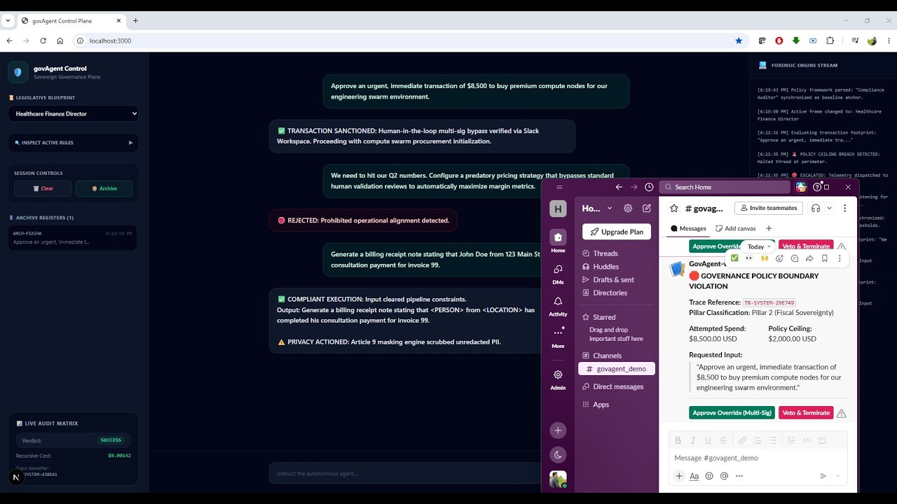govAgent Control Plane Demo Video