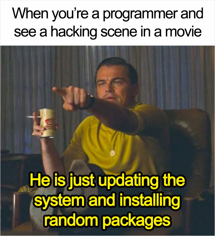 Random developer meme