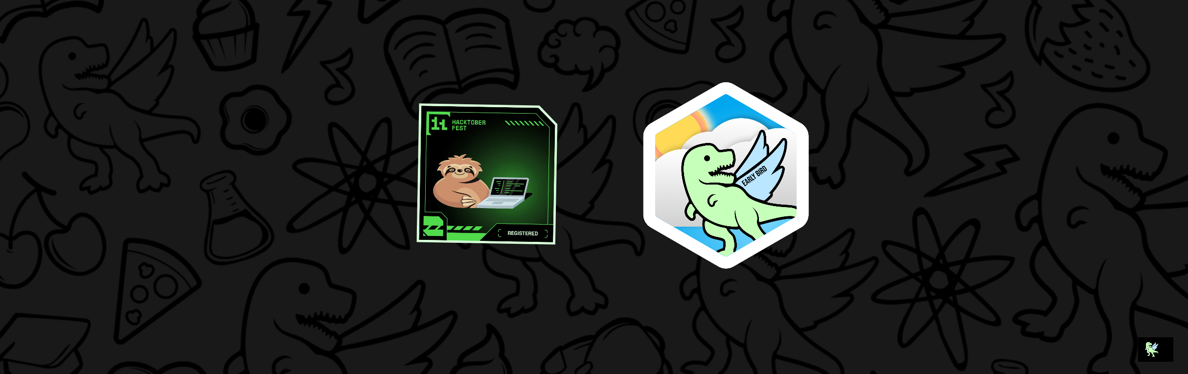 An image of @kritsh's Holopin badges, which is a link to view their full Holopin profile