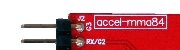 The text on the module reads accel-mma84.