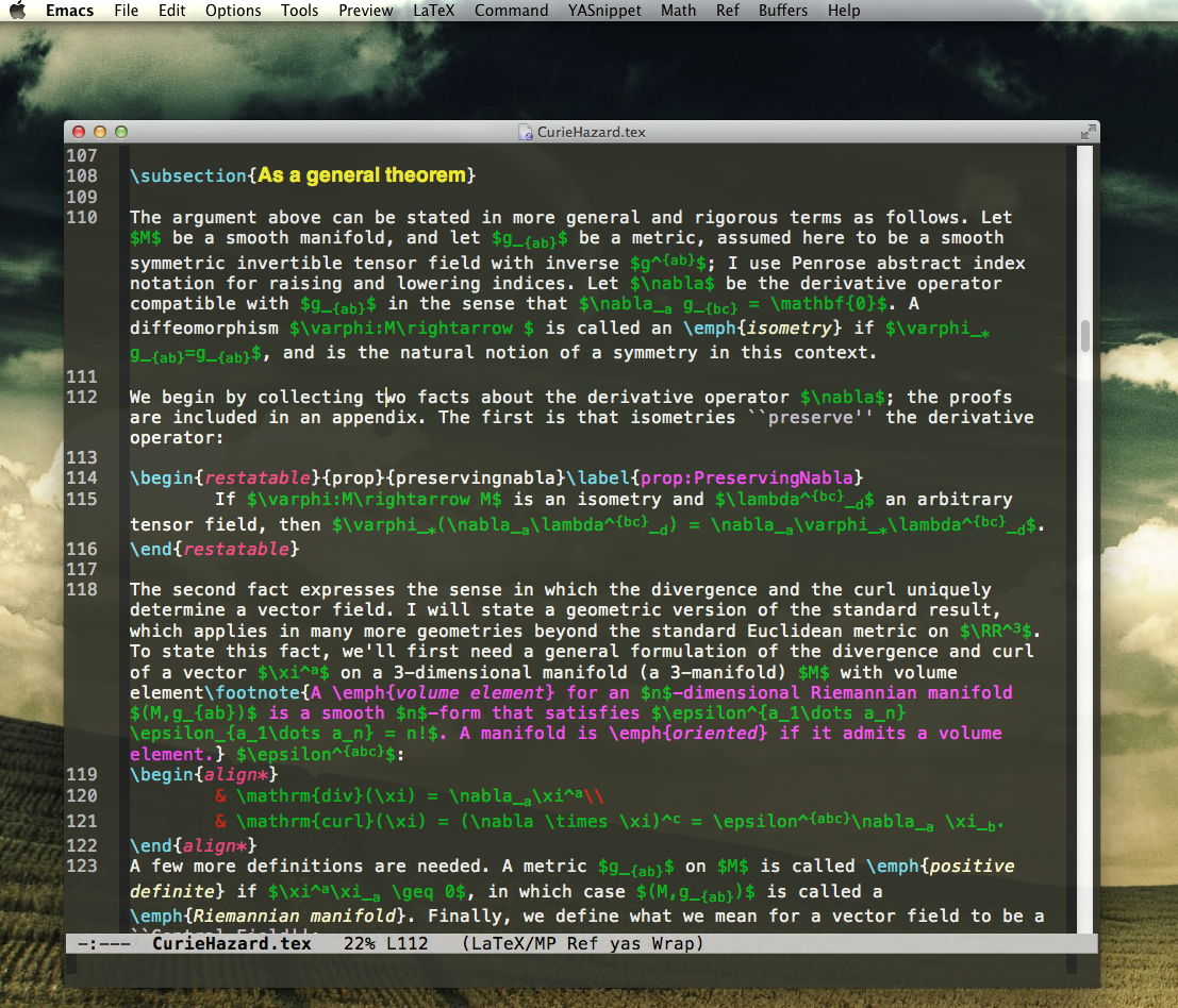 Emacs Zen Screenshot