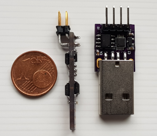 STM8S001J3 RS485 assembled