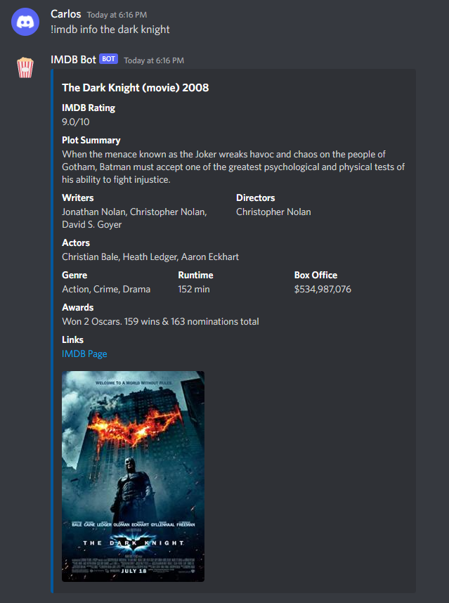 !imdb info the dark knight