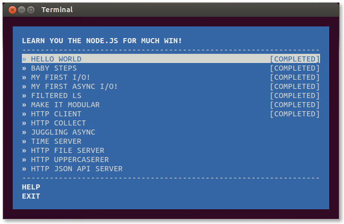 Learn You The Node.js For Much Win!