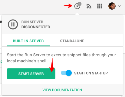 Start Run Server