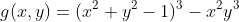 g(x, y) = (x^2 + y^2 - 1)^3 - x^2 y^3