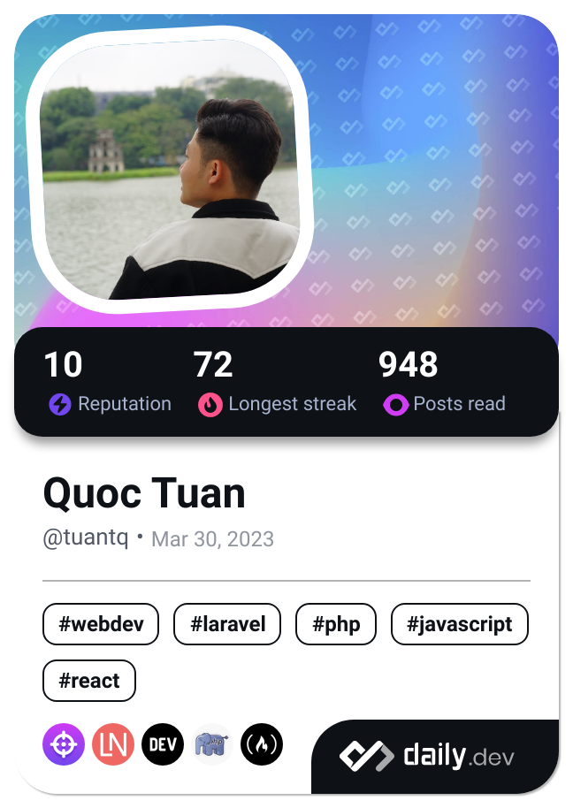 Quoc Tuan's Dev Card