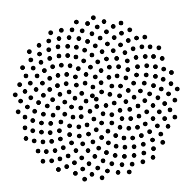 dot spiral, 256 points