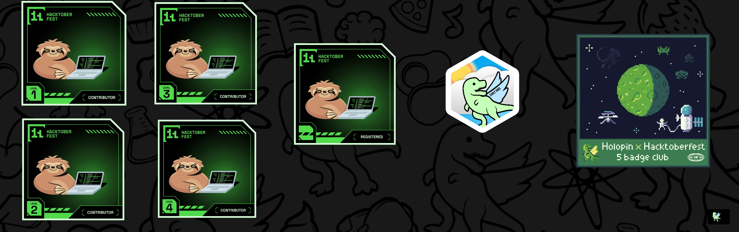 An image of @srinidhifd's Holopin badges, which is a link to view their full Holopin profile