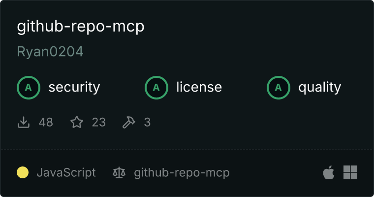 github-repo-mcp MCP server