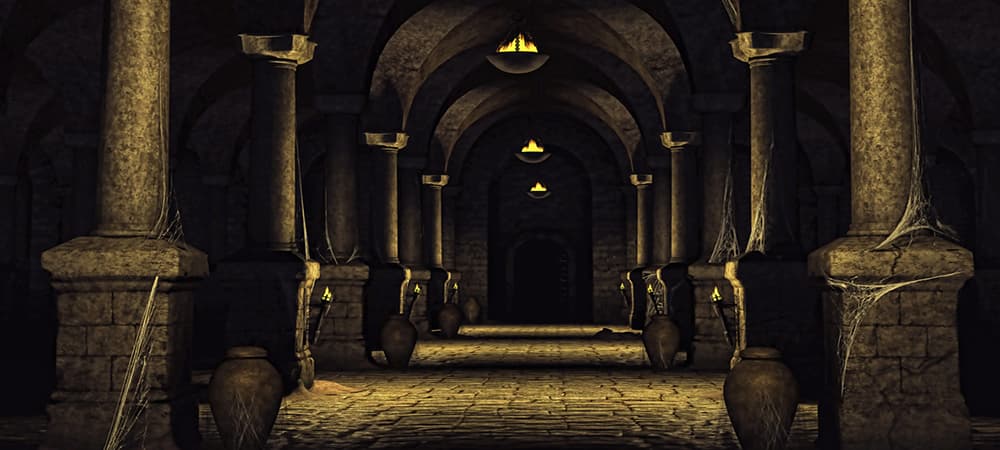 A dark and mysterious dungeon...