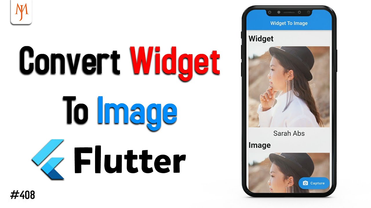 Flutter Tutorial - Convert Widget To Image | The Simple Way [2021] YouTube video