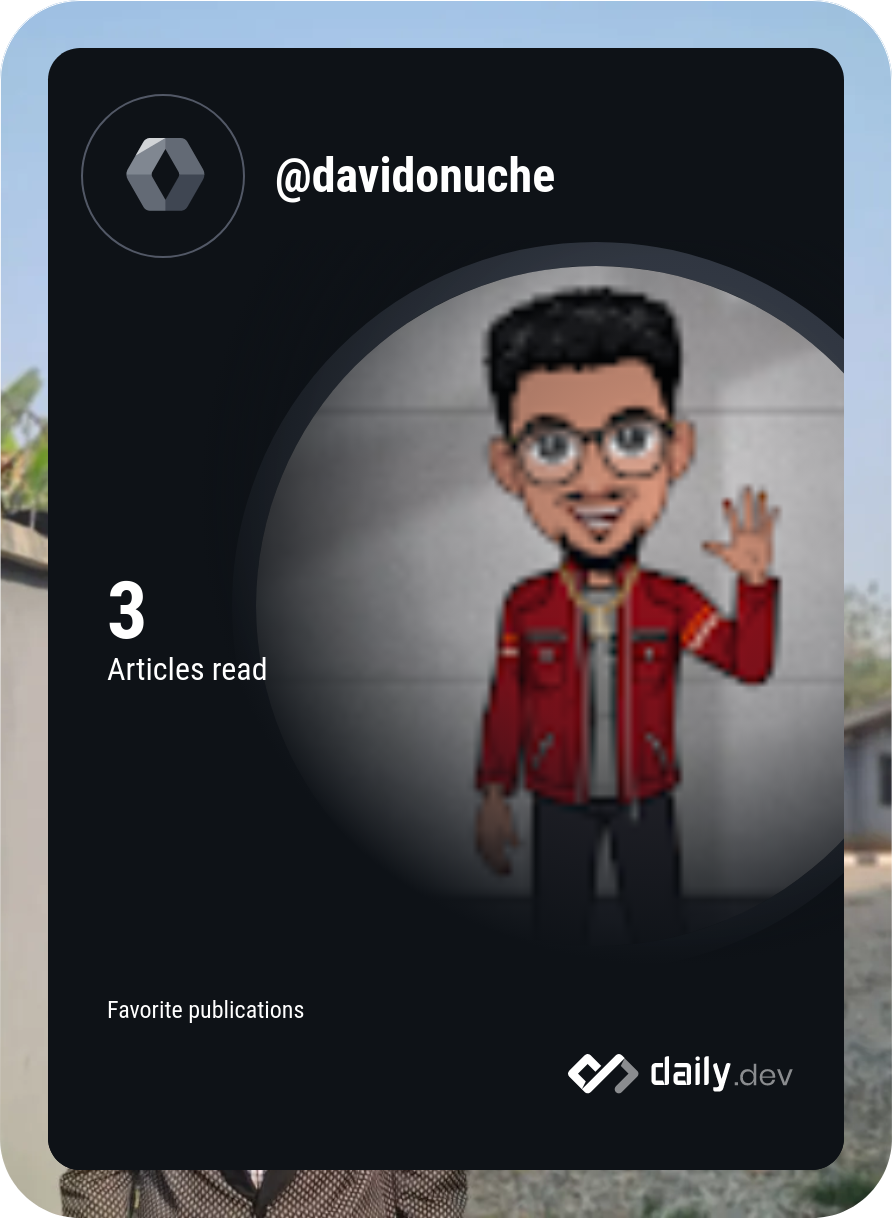 David Onuche's Dev Card