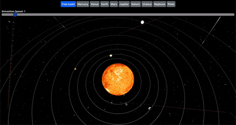 GitHub - ManeeshWije/Solar: solar system sim built with react.js and ...