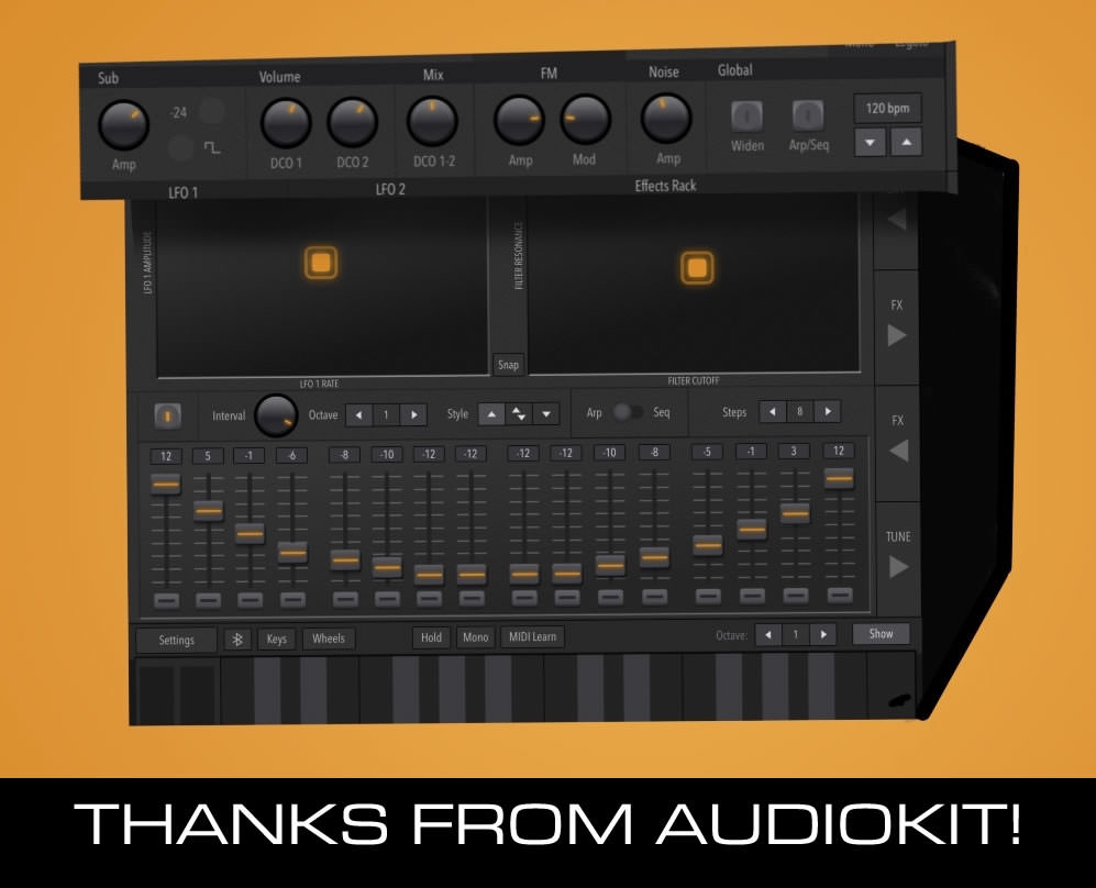 Thanks from AudioKit