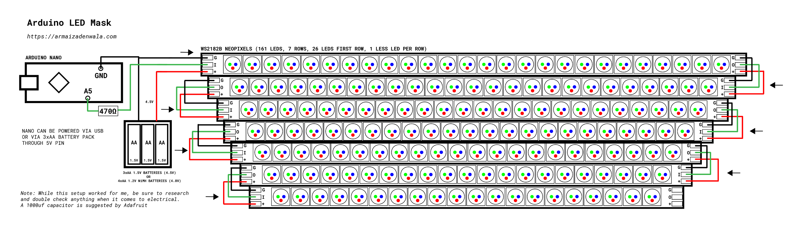 schematics for Rave Mask