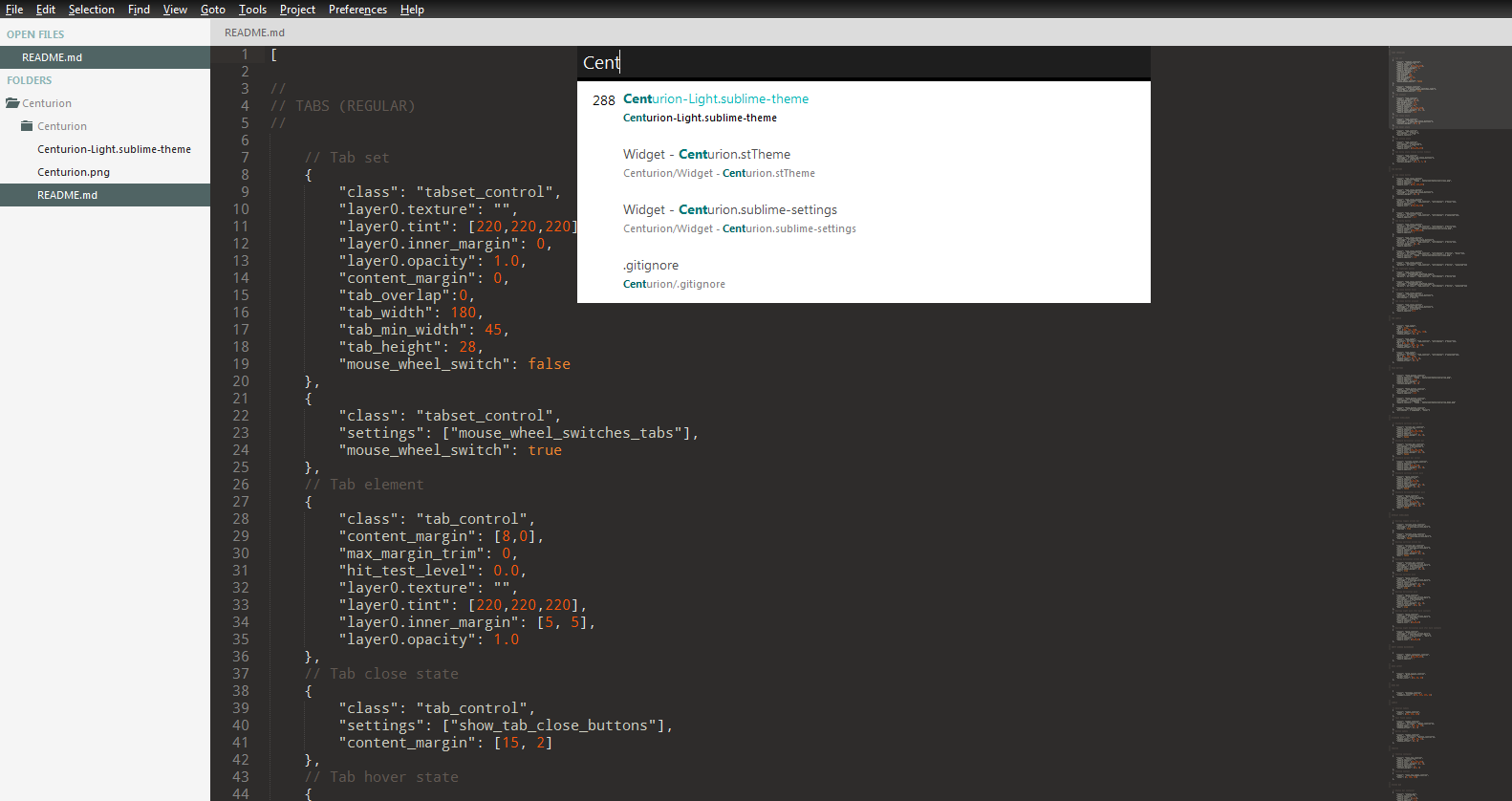 GitHub - RoryDuncan/Centurion-Light: Theme for Sublime Text 2 based on ...