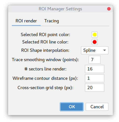 roi render settings dialog